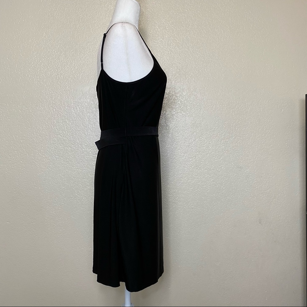 L’AGENCE Tate Sleeveless Wrap Dress in Black Size Medium NWT - Picture 13 of 14